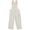 Salopette Longue En Toile à Rayures Verticales