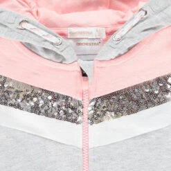 Gilet à Capuche En Molleton Et Sequins Pour Enfant Fille -Orchestra HFIOPK GRC 3 X