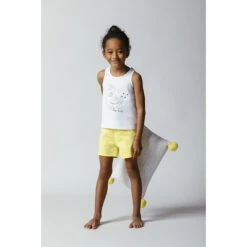 Ensemble Débardeur Print Cygne Et Short Jaune -Orchestra HFIORO JAC 10 X