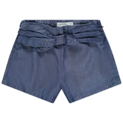 Short En Lyocell à Effet Noué Devant