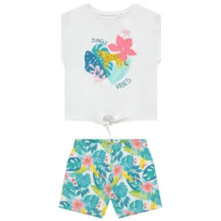 Ensemble Avec T-shirt à Nouer Et Short à Imprimés Esprit Jungle