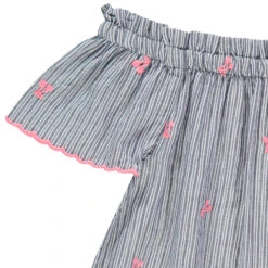 Tunique Ample à Rayures Et Cerises Brodées -Orchestra HFIOVU BLF 3 X