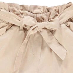 Short En Toile Taille Haute Beige Pour Enfant Fille -Orchestra HFIOW1 BGM 3 X