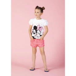 T-shirt Manches Courtes Print Mickey Et Minnie Disney -Orchestra HFIOWD BLA 10 X