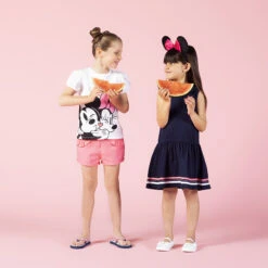 T-shirt Manches Courtes Print Mickey Et Minnie Disney -Orchestra HFIOWD BLA 13 X