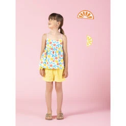 Short En Broderie Anglaise Jaune Pour Fille -Orchestra HFIOWE JAM 10 X