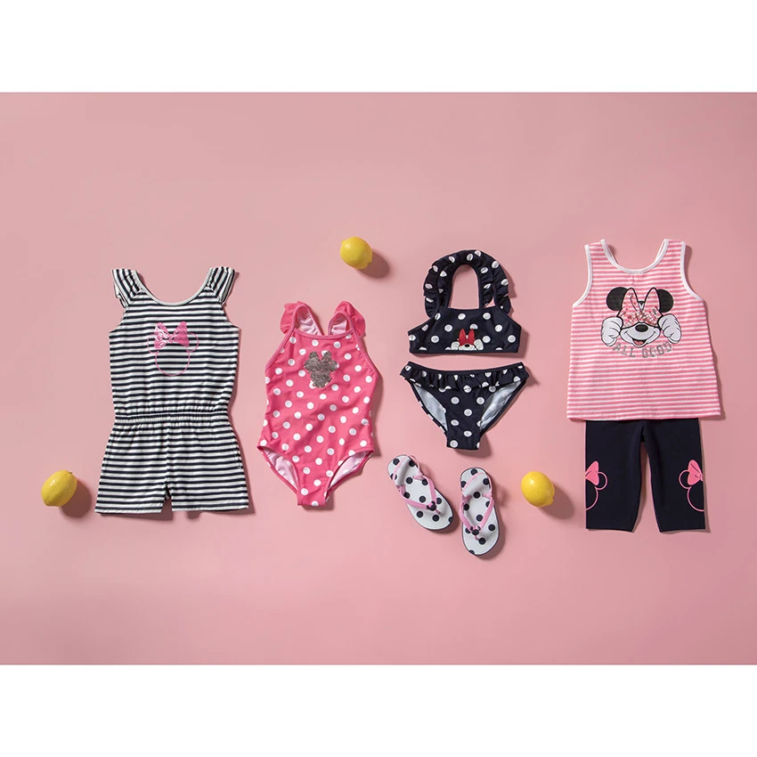 Combishort En Jersey à Rayures Print Minnie Disney En Sequins Pour Fille 4 Combishort En Jersey à Rayures Print Minnie Disney En Sequins Pour Fille – Image 4