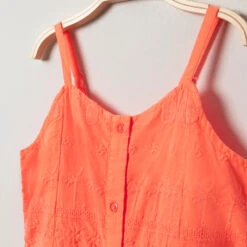 Robe à Fines Bretelles Ajustables Et Motifs Brodés All-over Pour Fille -Orchestra HFIOWV ORC 3 X