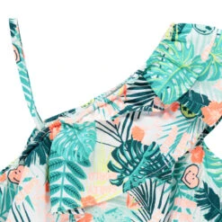 Combishort Asymétrique à Imprimé Végétal Et SmileyWorld Pour Fille 5 Combishort Asymétrique à Imprimé Végétal Et SmileyWorld Pour Fille -Orchestra HFIOX1 BLA 3 X