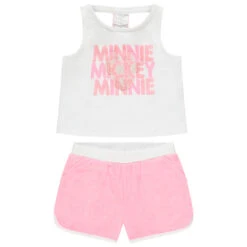 Ensemble Avec Débardeur Print Minnie Disney Et Short En éponge