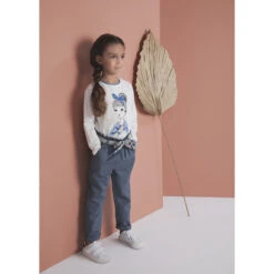 Pantalon En Lyocell Avec Ceinture Nouée à Pois -Orchestra HFIOXY BLF 11 X