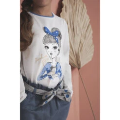 Pantalon En Lyocell Avec Ceinture Nouée à Pois -Orchestra HFIOXY BLF 12 X