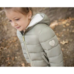 Doudoune Matelassée à Capuche Doublée Micropolaire Pour Enfant Fille -Orchestra HFIOY1 VEM 11 X