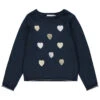 Pull En Tricot à Coeurs En Sequins Pour Enfant Fille