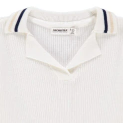 Pull En Maille Côtelée à Rayures Contrastées Placées Pour Enfant Fille -Orchestra HFIOY9 ECR 3 X