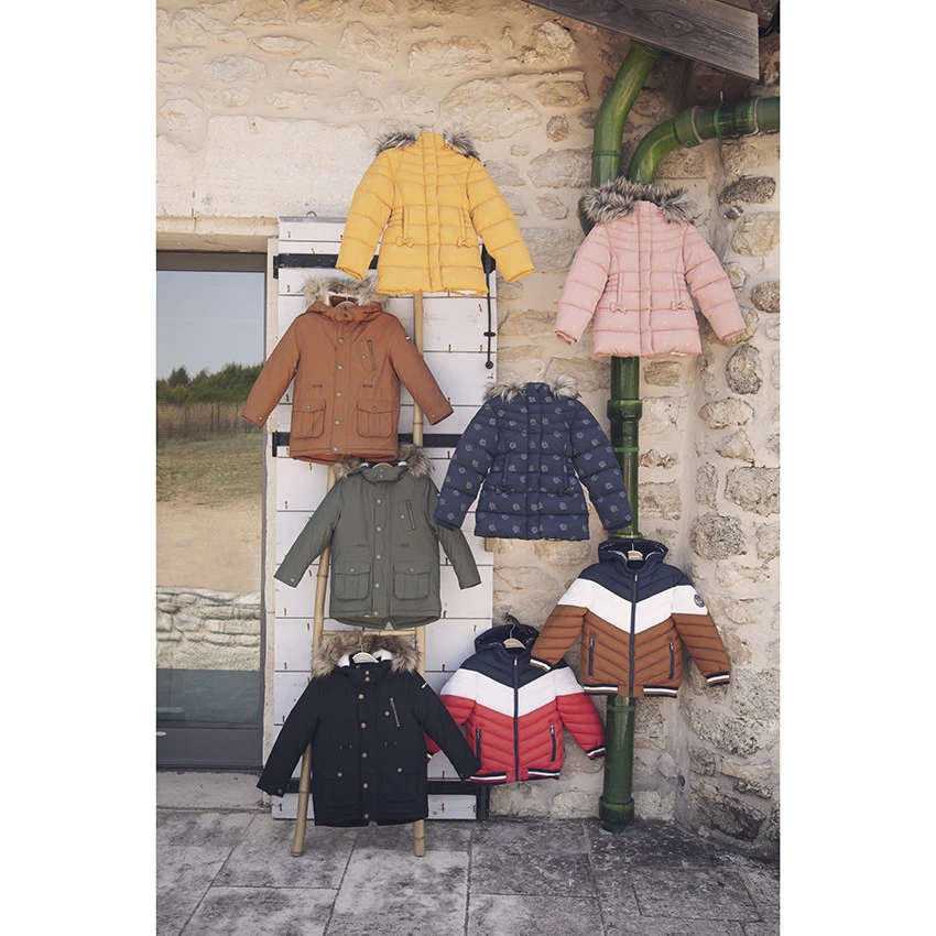 Doudoune à Motifs Et Capuche Amovible Pour Enfant Fille 6 Doudoune à Motifs Et Capuche Amovible Pour Enfant Fille – Image 6