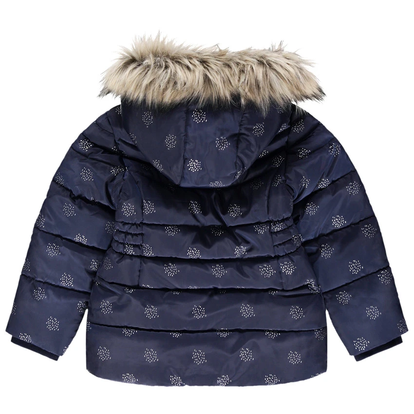 Doudoune à Motifs Et Capuche Amovible Pour Enfant Fille 2 Doudoune à Motifs Et Capuche Amovible Pour Enfant Fille – Image 2