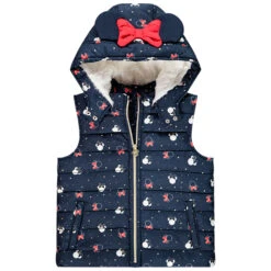 Doudoune Sans Manches Doublée Sherpa Print Minnie Disney Enfant Fille