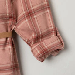 Robe Chemise Manches Longues à Carreaux Et Ceinture Amovible -Orchestra HFIOYX ROM 5 X