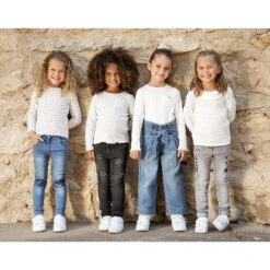 Jean Slim à Motifs Printés Pour Enfant Fille -Orchestra HFIOZ7 GRM 11 X