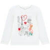 T-shirt Manches Longues Print Paris Pour Enfant Fille