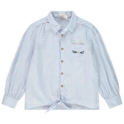 Chemise Manches Longues à Rayures Pour Enfant Fille