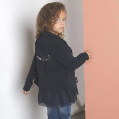 Perfecto Bleu Marine Doublé Sherpa Pour Enfant Fille 11 Perfecto Bleu Marine Doublé Sherpa Pour Enfant Fille -Orchestra HFIP04 BLF 10 X