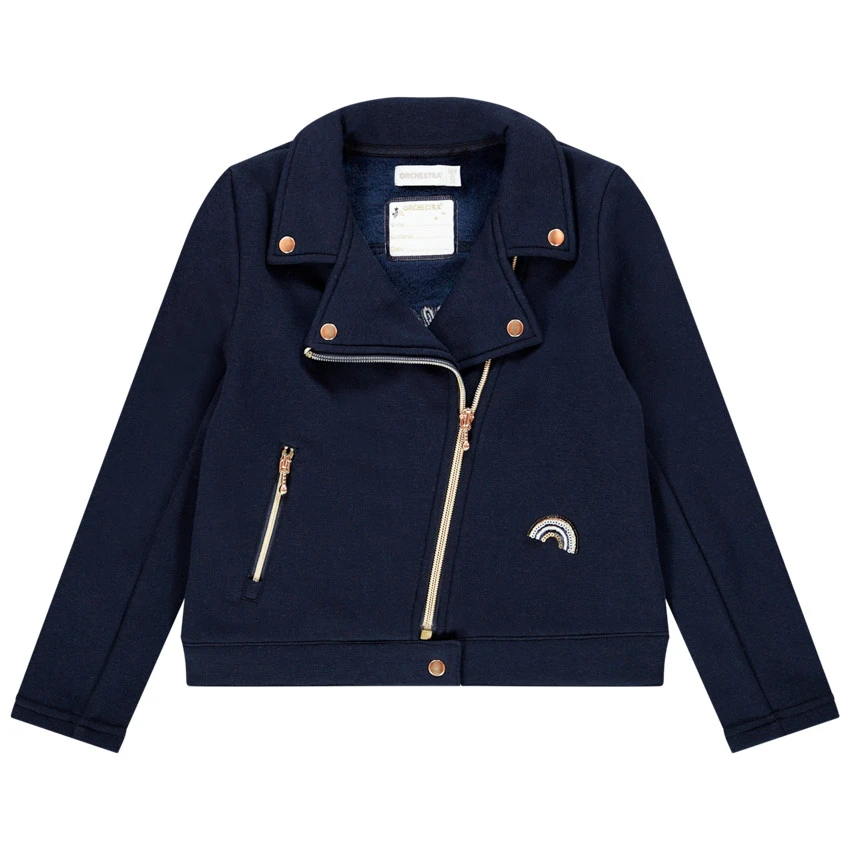 Perfecto Bleu Marine Doublé Sherpa Pour Enfant Fille 1 Perfecto Bleu Marine Doublé Sherpa Pour Enfant Fille