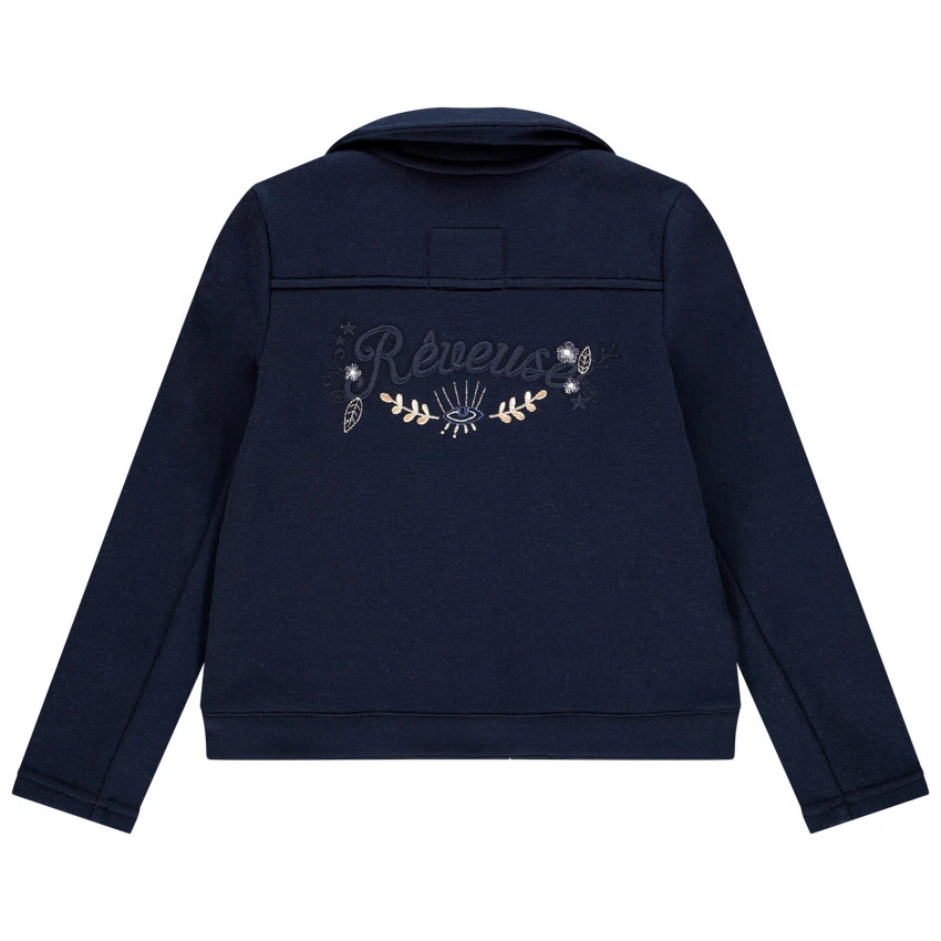 Perfecto Bleu Marine Doublé Sherpa Pour Enfant Fille 3 Perfecto Bleu Marine Doublé Sherpa Pour Enfant Fille – Image 3