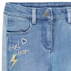 Jean Slim à Texte Brodé Pour Enfant Fille -Orchestra HFIP0E BLM 3 X