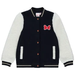 Veste Style Teddy Bi-matière Détails Minnie Disney Pour Enfant Fille