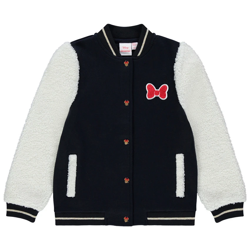 Veste Style Teddy Bi-matière Détails Minnie Disney Pour Enfant Fille 1 Veste Style Teddy Bi-matière Détails Minnie Disney Pour Enfant Fille