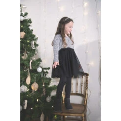 Robe De Fêtes Effet 2 En 1 Motif Léopard Pour Enfant Fille -Orchestra HFIP0I NOI 10 X