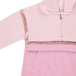 Sweat En Molleton Rose à Capuche Et Col Zippé Pour Fille -Orchestra HFIP0R VIC 3 X
