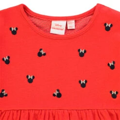 T-shirt Manches Longues Rouge à Broderies Minnie Disney -Orchestra HFIP1K RGM 3 X