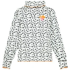 Sous-pull Imprimé à Col Roulé Et Fleurs Brodées