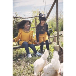 Jean Slim à Fleurs Brodées Pour Enfant Fille -Orchestra HFIP1V BLM 12 X