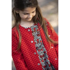 Tunique Manches Longues Imprimée à Bandes Latérales Pour Enfant Fille -Orchestra HFIP22 NOI 11 X