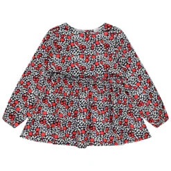 Tunique Manches Longues Imprimée à Bandes Latérales Pour Enfant Fille