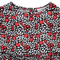 Tunique Manches Longues Imprimée à Bandes Latérales Pour Enfant Fille -Orchestra HFIP22 NOI 3 X