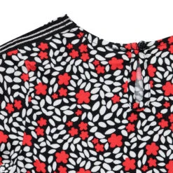 Tunique Manches Longues Imprimée à Bandes Latérales Pour Enfant Fille -Orchestra HFIP22 NOI 4 X