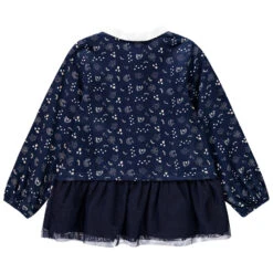 Tunique Imprimée Manches Longues Effet 2 En 1 Pour Enfant Fille -Orchestra HFIP25 BLF 2 X