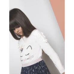 Jupe Imprimée Bleue Pour Enfant Fille -Orchestra HFIP26 BLF 11 X