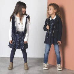 Jupe Imprimée Bleue Pour Enfant Fille -Orchestra HFIP26 BLF 12 X