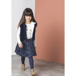 Gilet à Capuche En Sherpa Pour Fille Doublure Jersey -Orchestra HFIP30 BLF 11 X