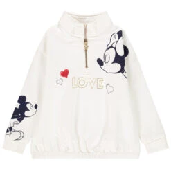 Sweat En Molleton Print Mickey Minnie Disney Pour Enfant Fille