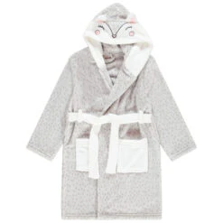 Robe De Chambre En Sherpa Motif Renard Pour Enfant Fille