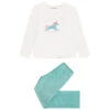 Pyjama 2 Pièces En Velours Avec Motif Licorne Pour Enfant Fille