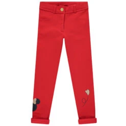 Jegging Rouge Print Minnie Disney Pour Enfant Fille