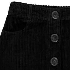 Jupe Noire En Velours Côtelé Pour Enfant Fille -Orchestra HFIP3T NOI 3 X